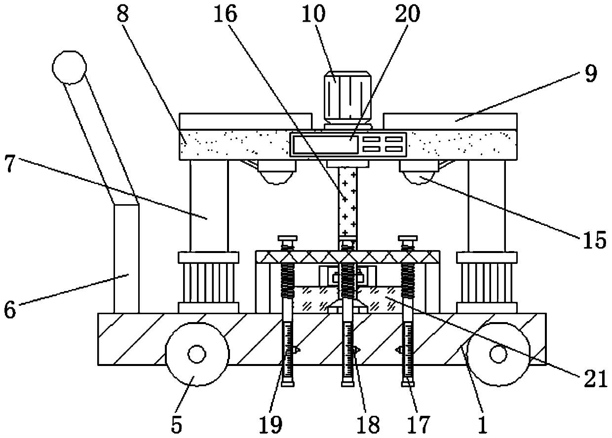 Bridge compressive resistance experimental detection device