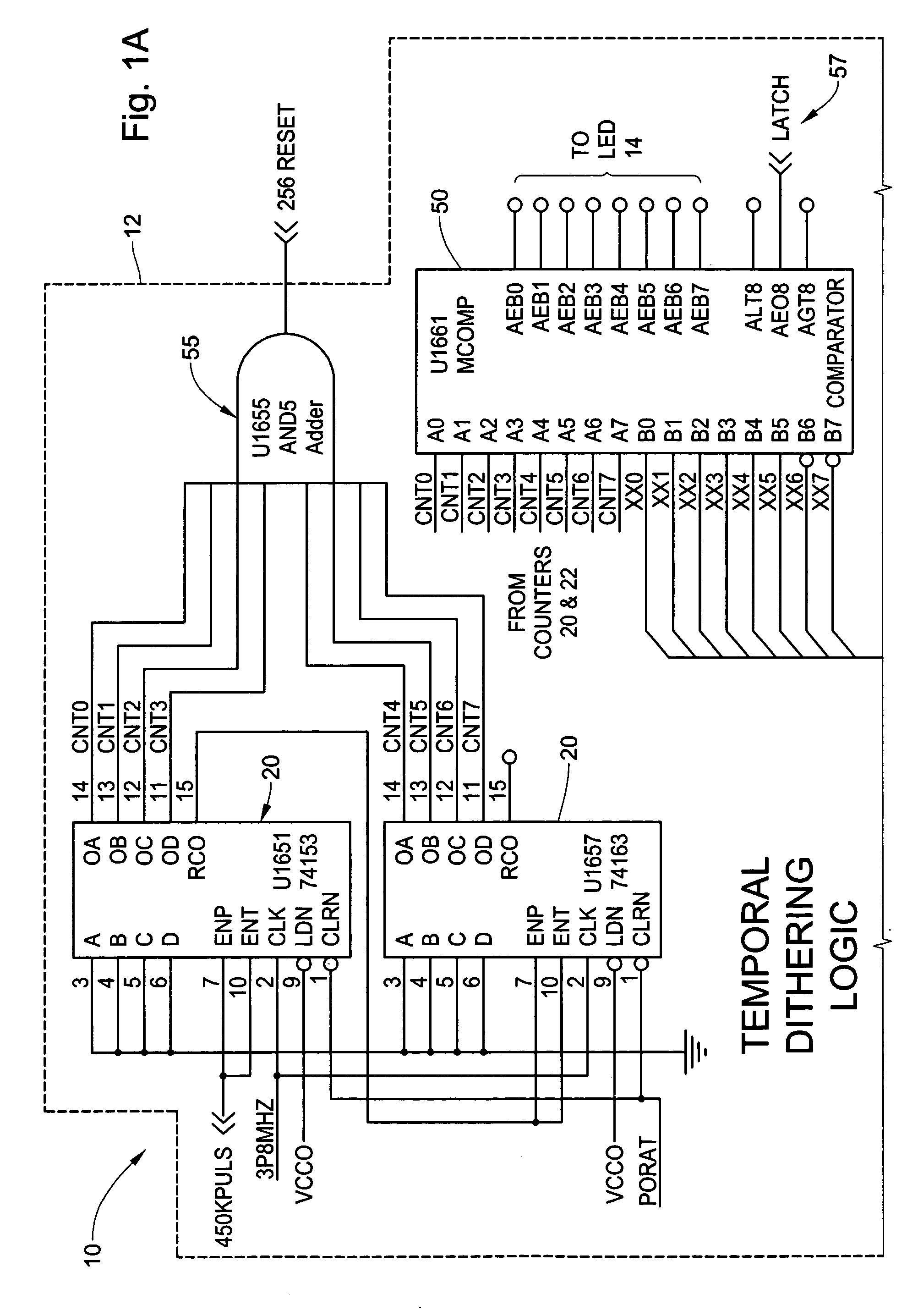 Method and system for LED temporal dithering to achieve multi-bit color resolution