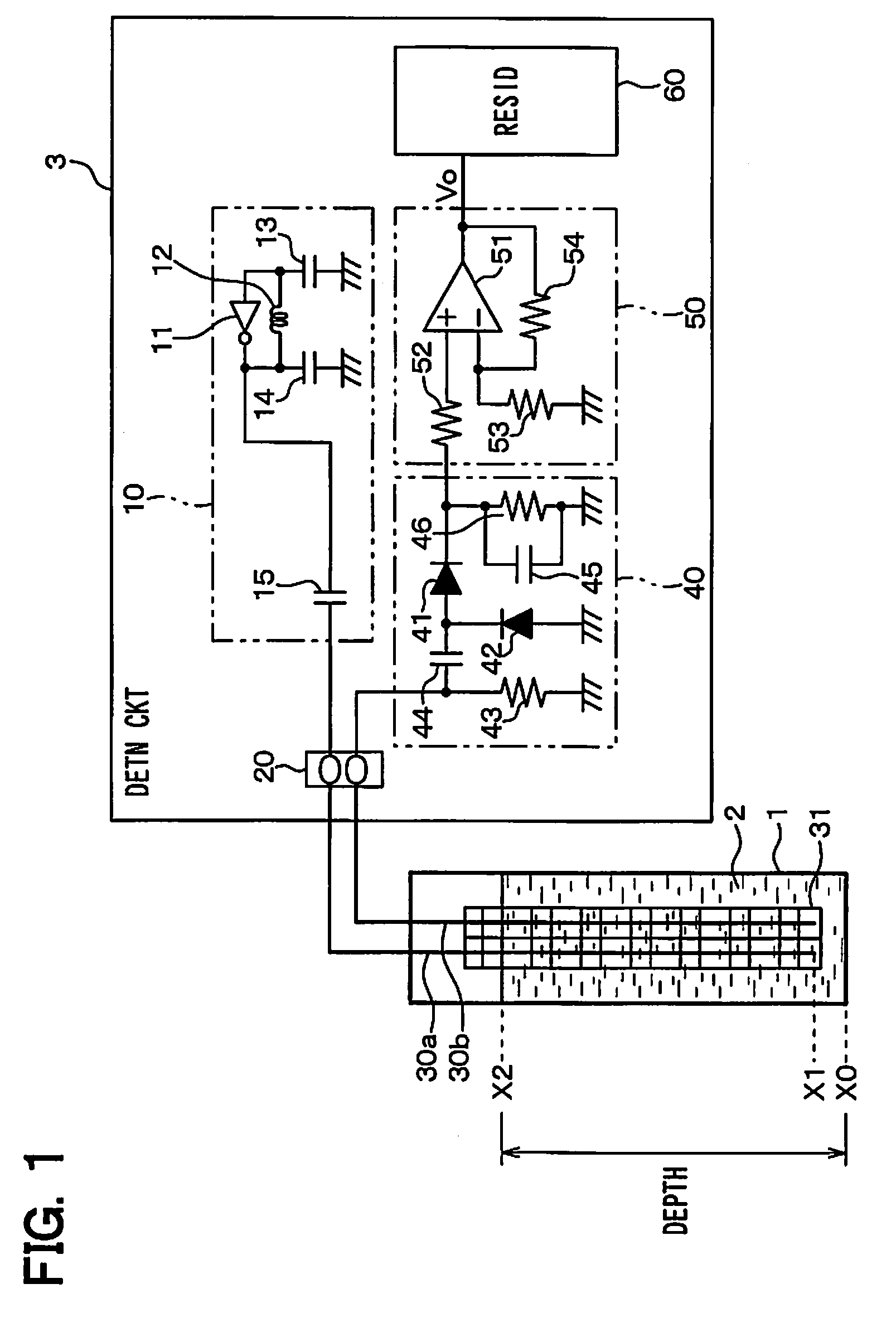 Liquid residue detection device