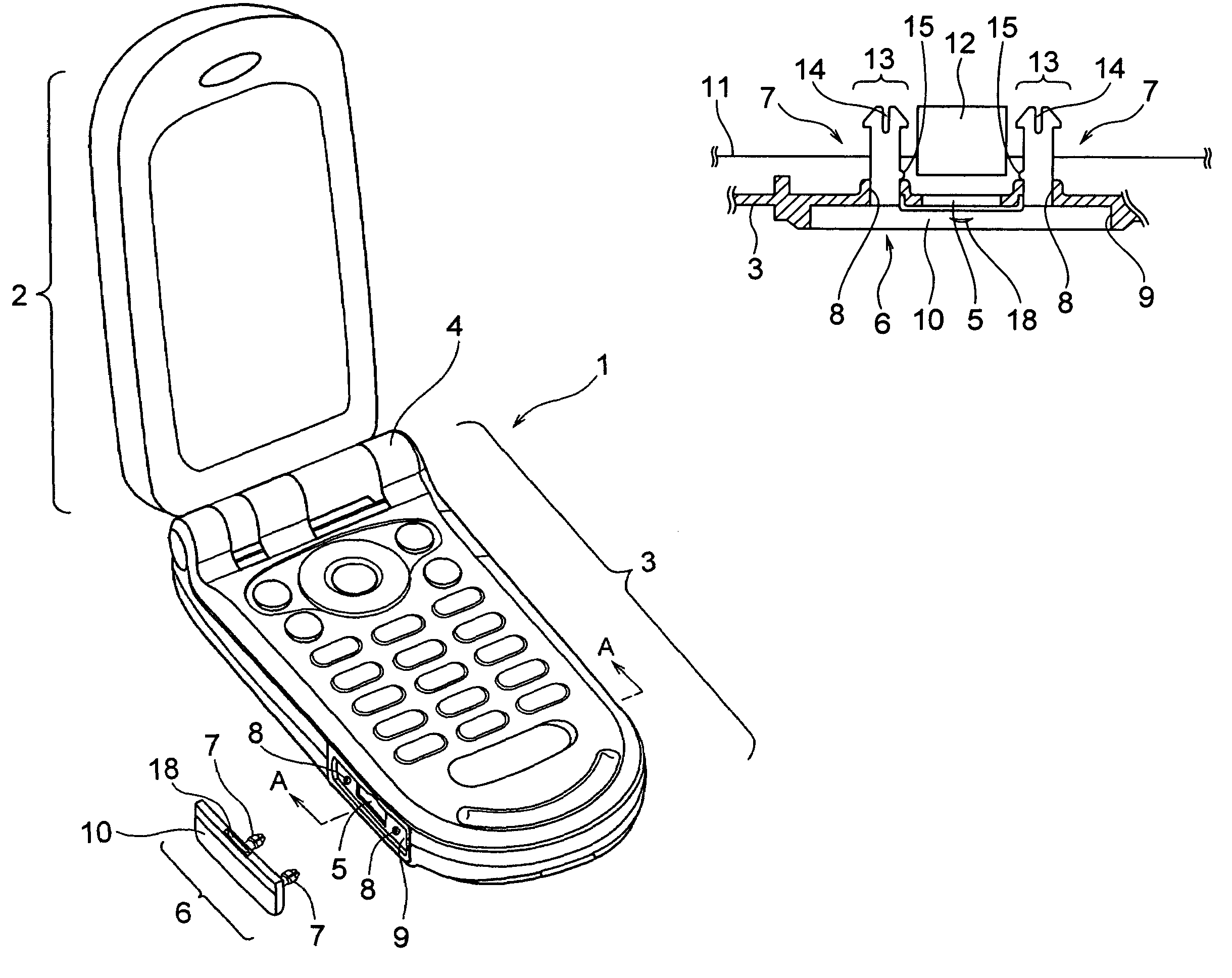 Connector cover for portable terminal