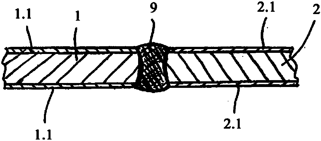 Laser welding method for producing a semi-finished sheet metal product from hardenable steel, comprising an aluminum- or aluminum-silicon-based coating