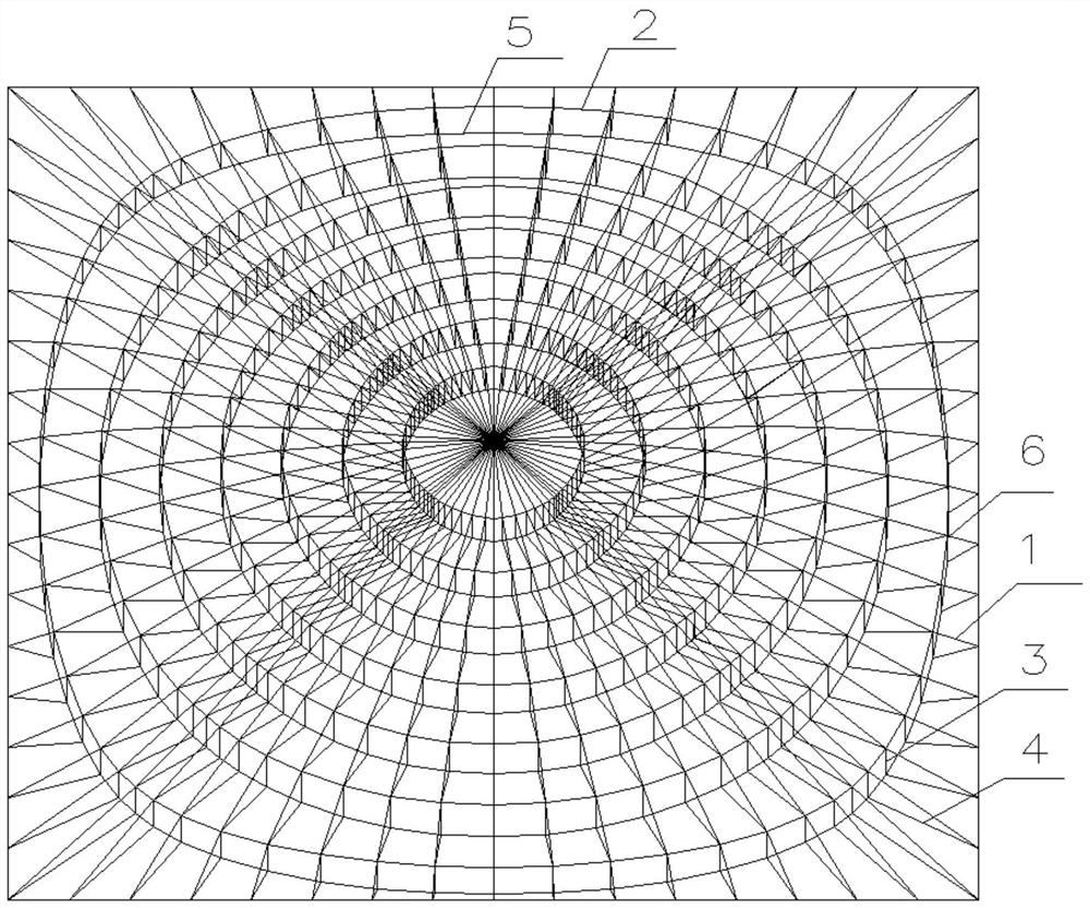 A Suspension Dome Structure Applicable to Square Boundary and Its Calculation Method