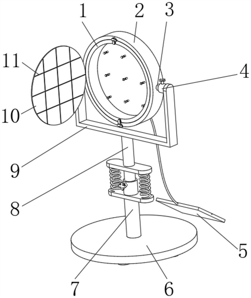 A project progress display device for construction project management