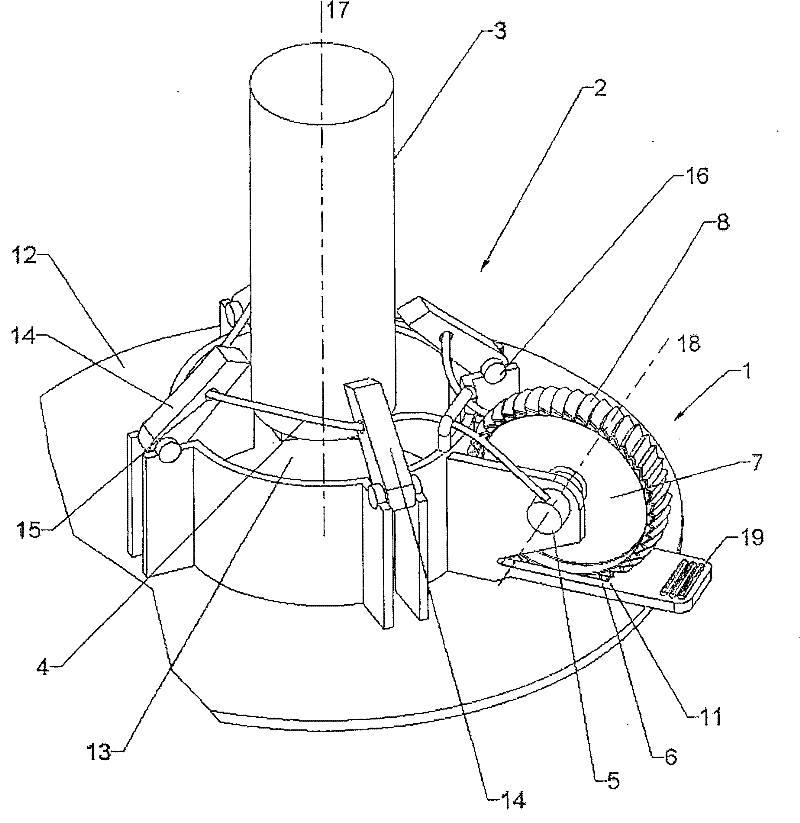Clamping devices and brackets with clamping devices