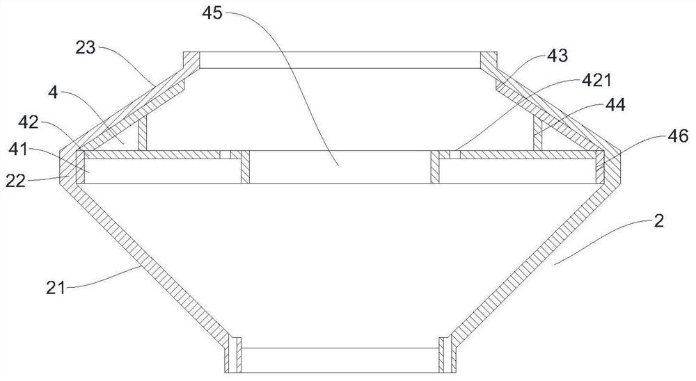 Water tank hoisting device for water tower and construction method of water tank