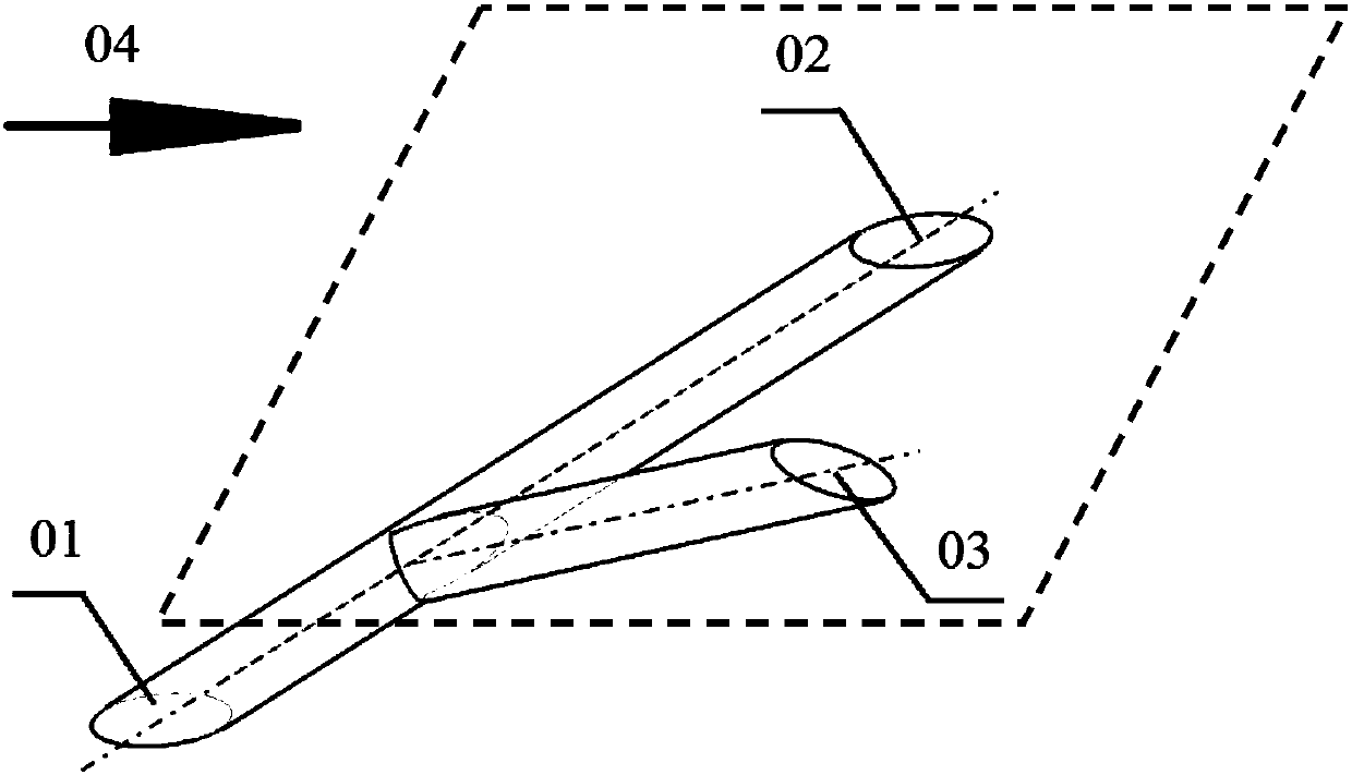 Branch air film hole structure for air cooling turbines