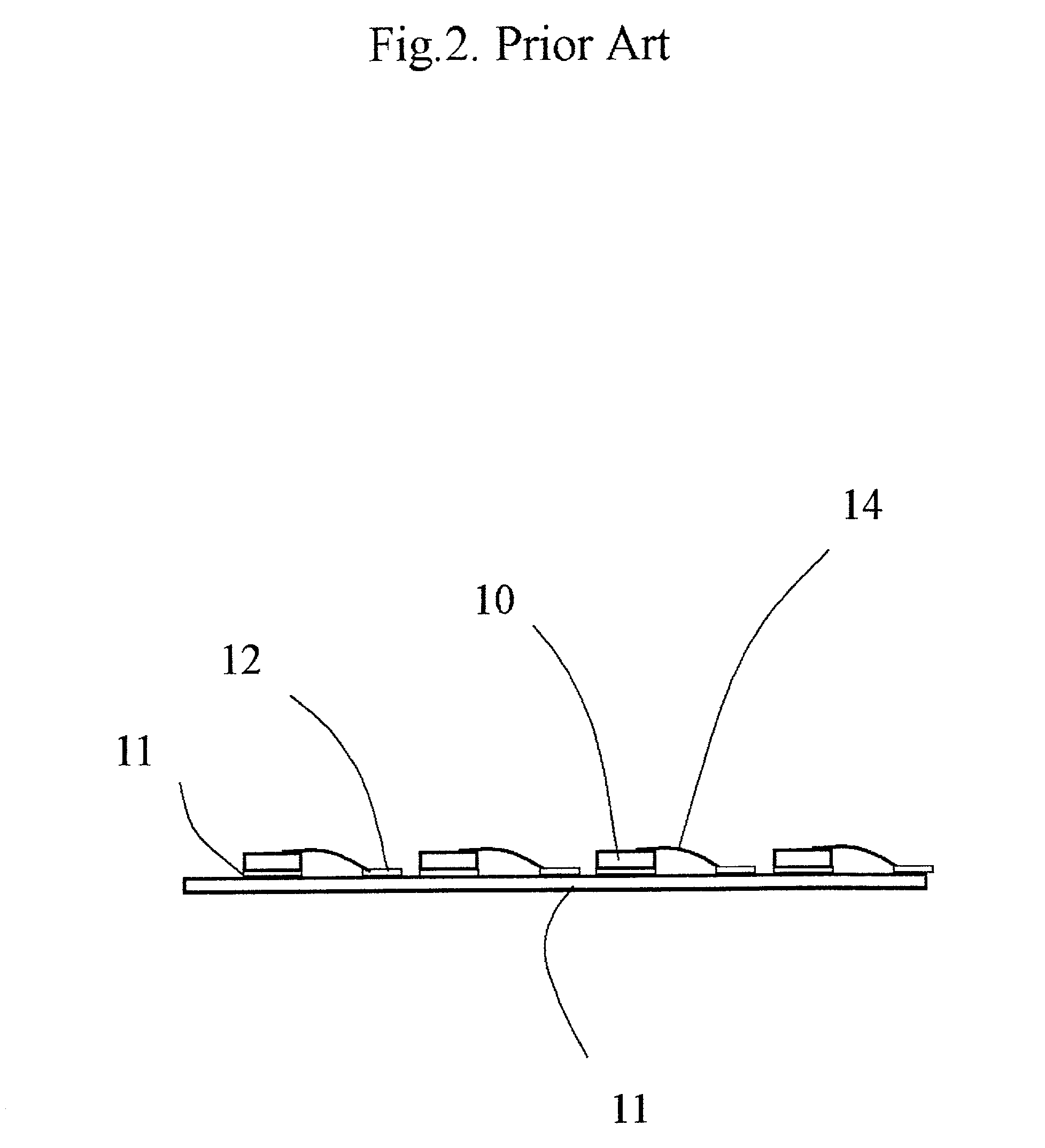 Ventilated light emitting diode matrix panel