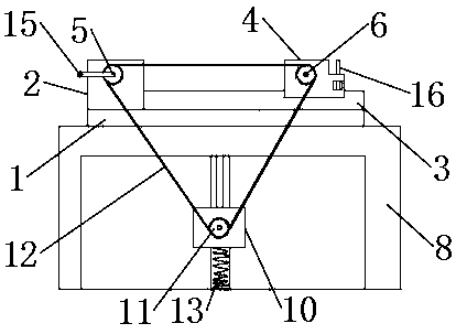 Clamp for sticking balance weight to surface of hub