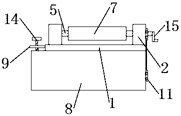 Clamp for sticking balance weight to surface of hub