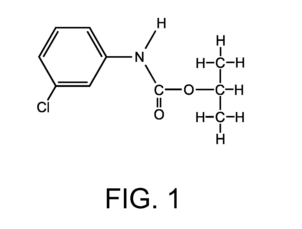 Method and apparatus for applying a liquid containing a post-harvest treatment organic compound to generally spherical or ovoid agricultural produce items