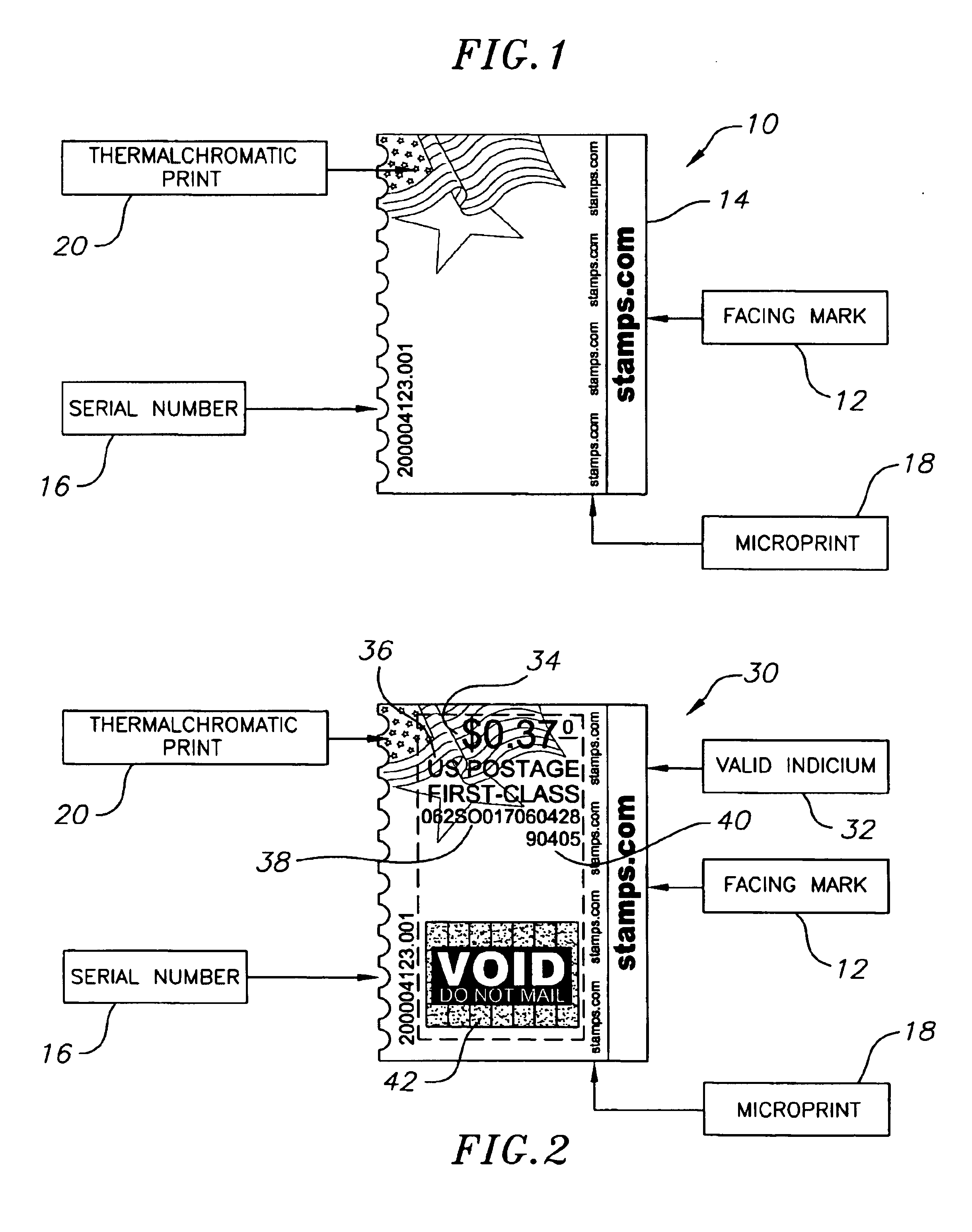 System and layout for proper printing of netstamps and other labels