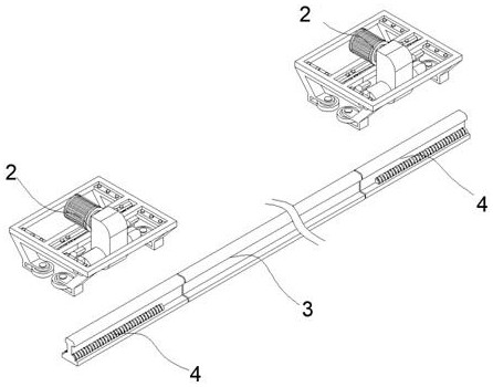 Walking mechanism of monorail transport vehicle