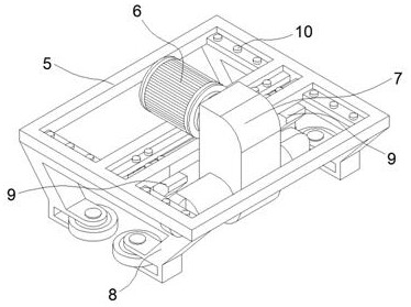 Walking mechanism of monorail transport vehicle