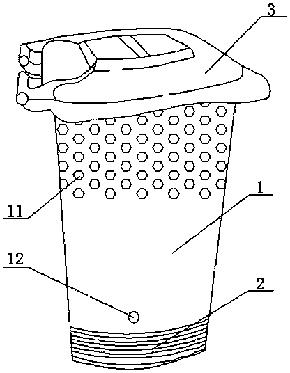 A kind of trash bin used for automatic collection by manipulator