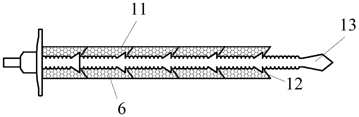 Tunnel building method capable of penetrating through rockburst section