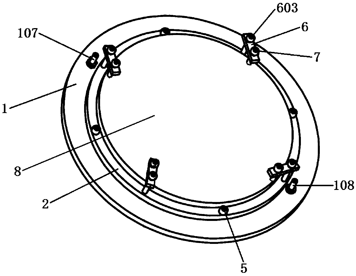 A fixture and method for seamlessly polymerizing plexiglass discs and flat plates