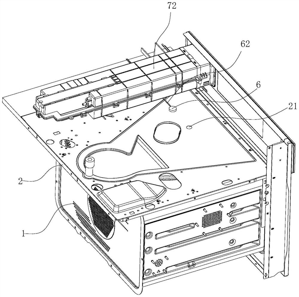 Cooking liner structure and cooking device