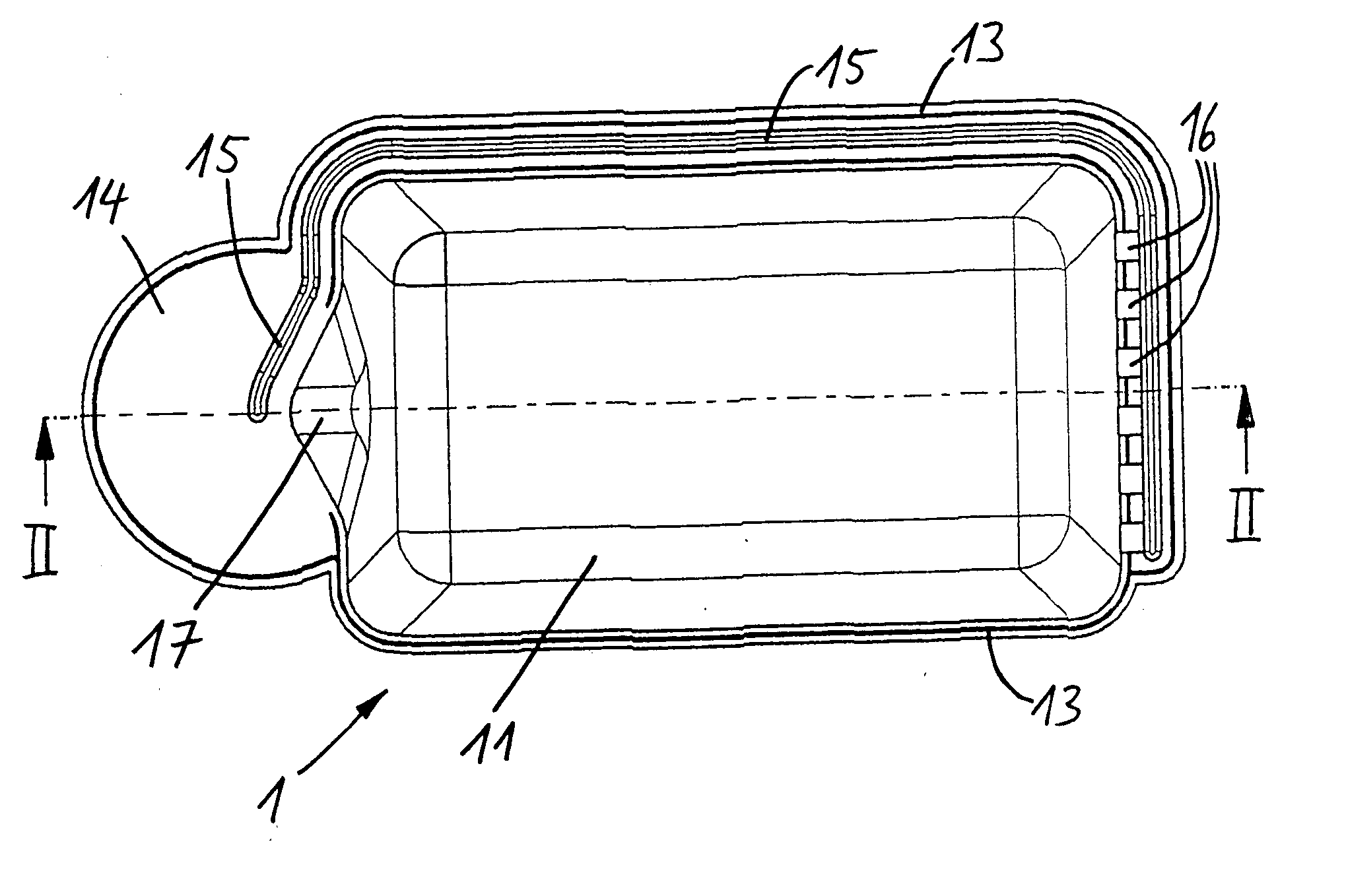 Bicarbonate container with two-channel plug-in connector for a hemodialysis apparatus