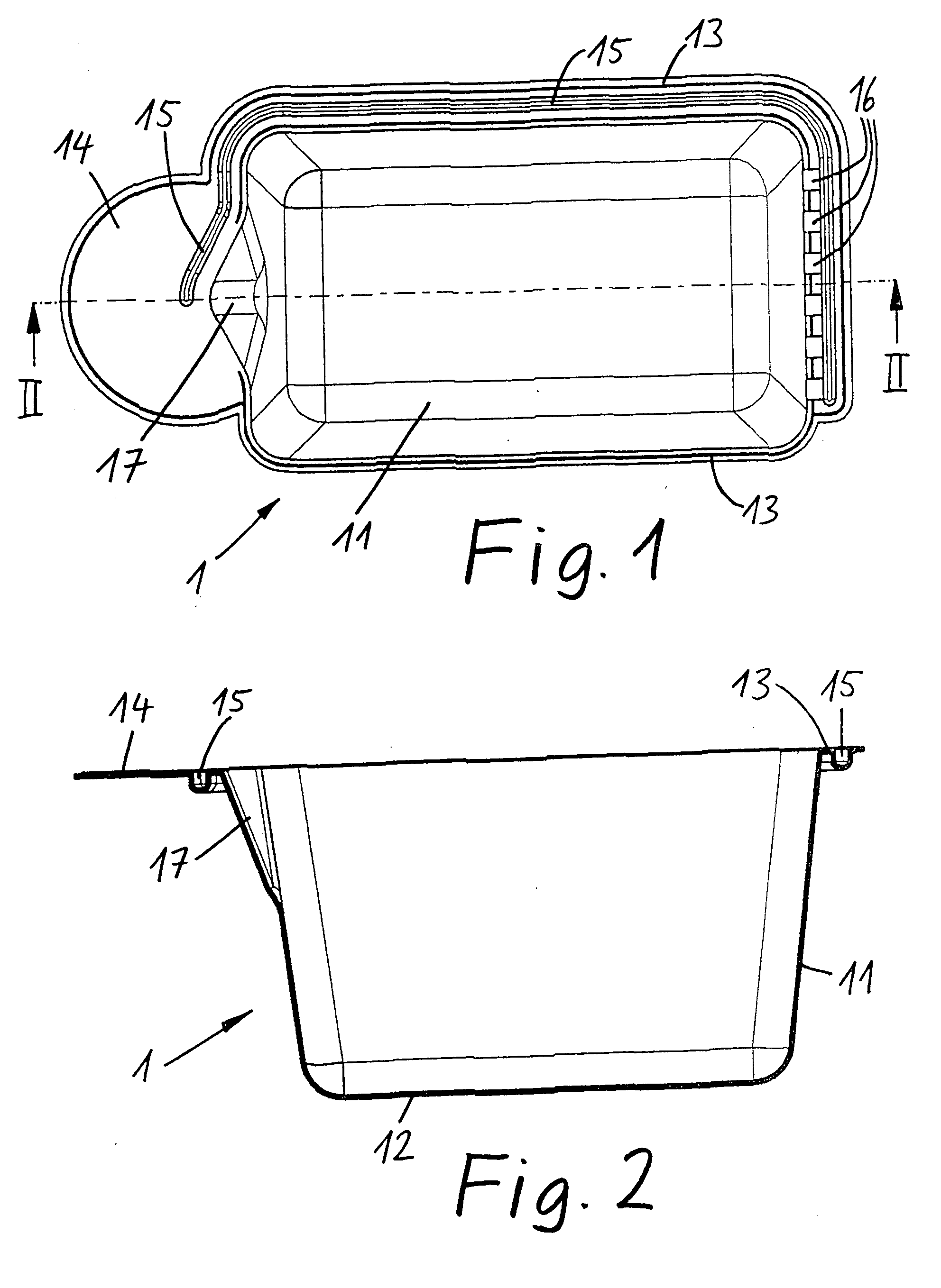 Bicarbonate container with two-channel plug-in connector for a hemodialysis apparatus