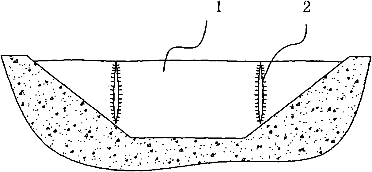 Method for assembling rubber dam in slope-shaped river channel