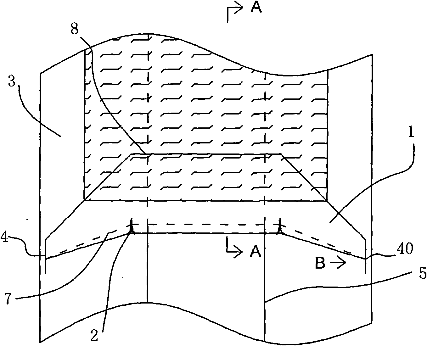 Method for assembling rubber dam in slope-shaped river channel