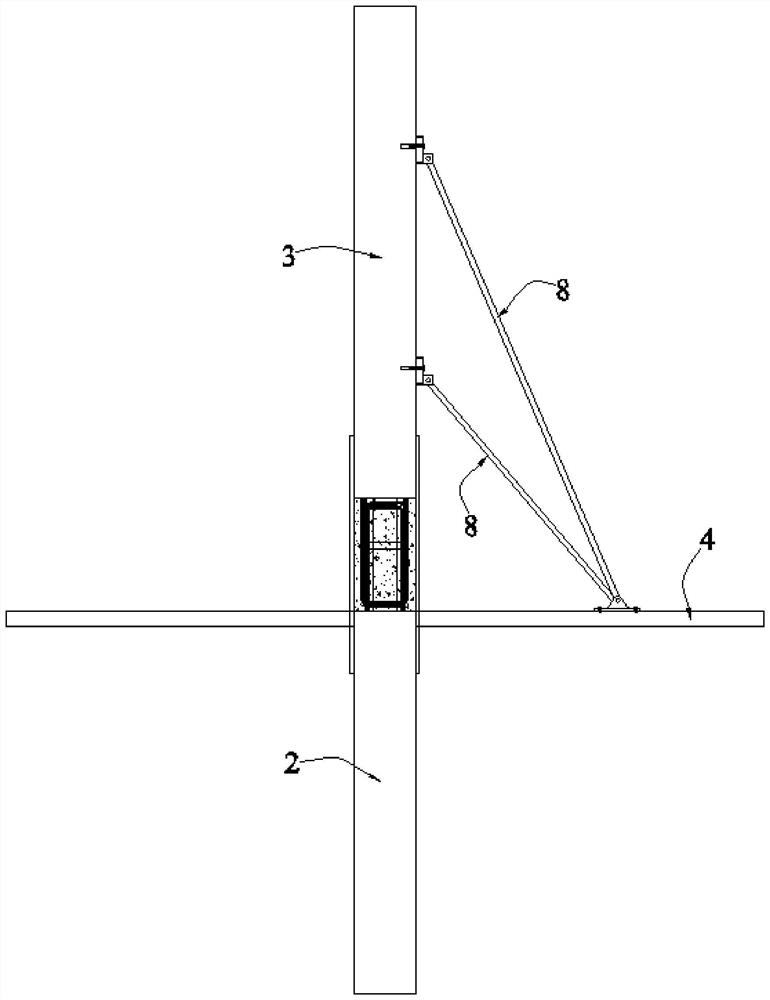 Construction method of upper-layer prefabricated vertical component