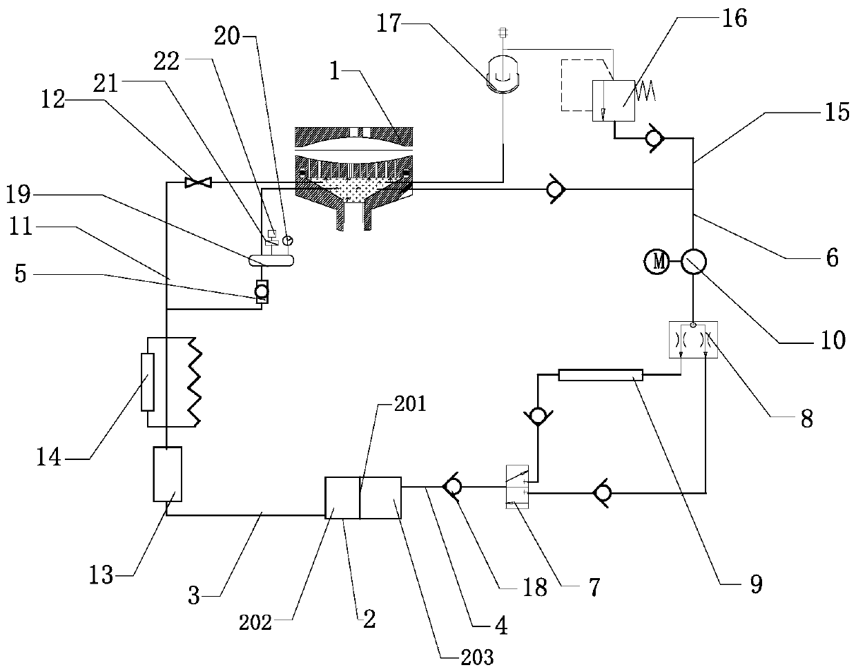 Diaphragm compressor oil path system and cleaning method of oil path system