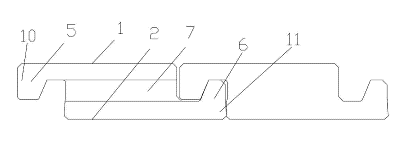 Novel floor and lock catch processing method of floor