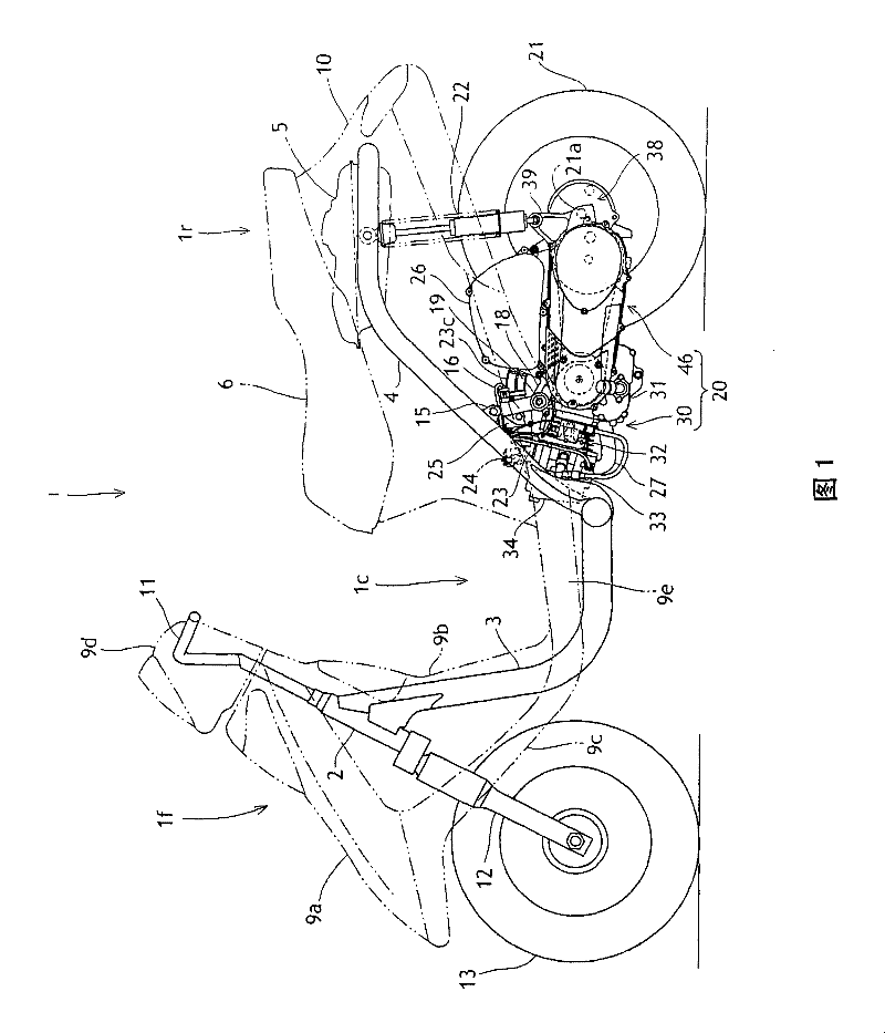 Cooling structure for belt type stepless change