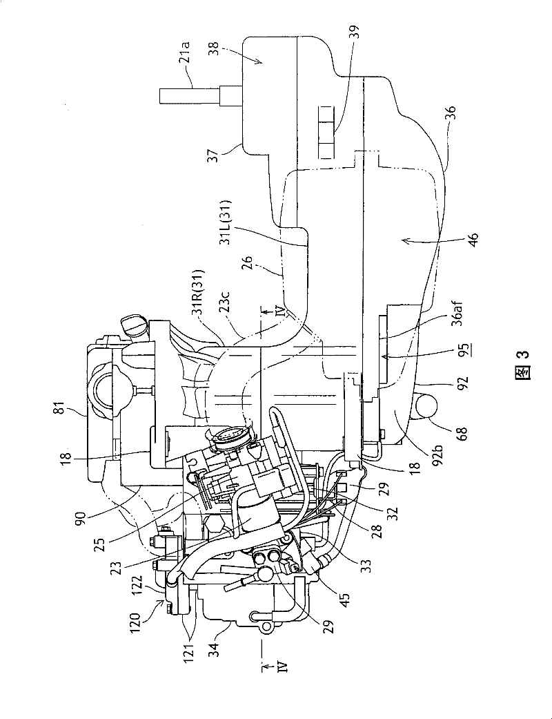 Cooling structure for belt type stepless change