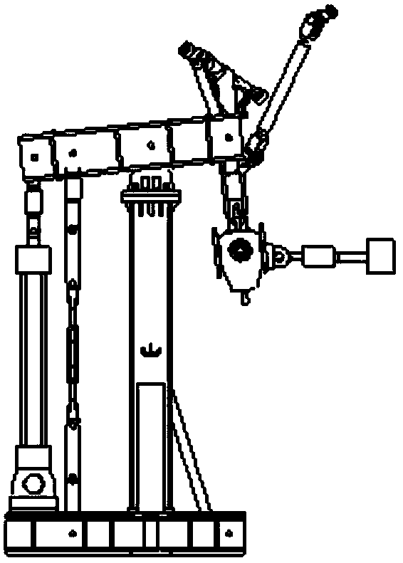 An aircraft static strength test loading device