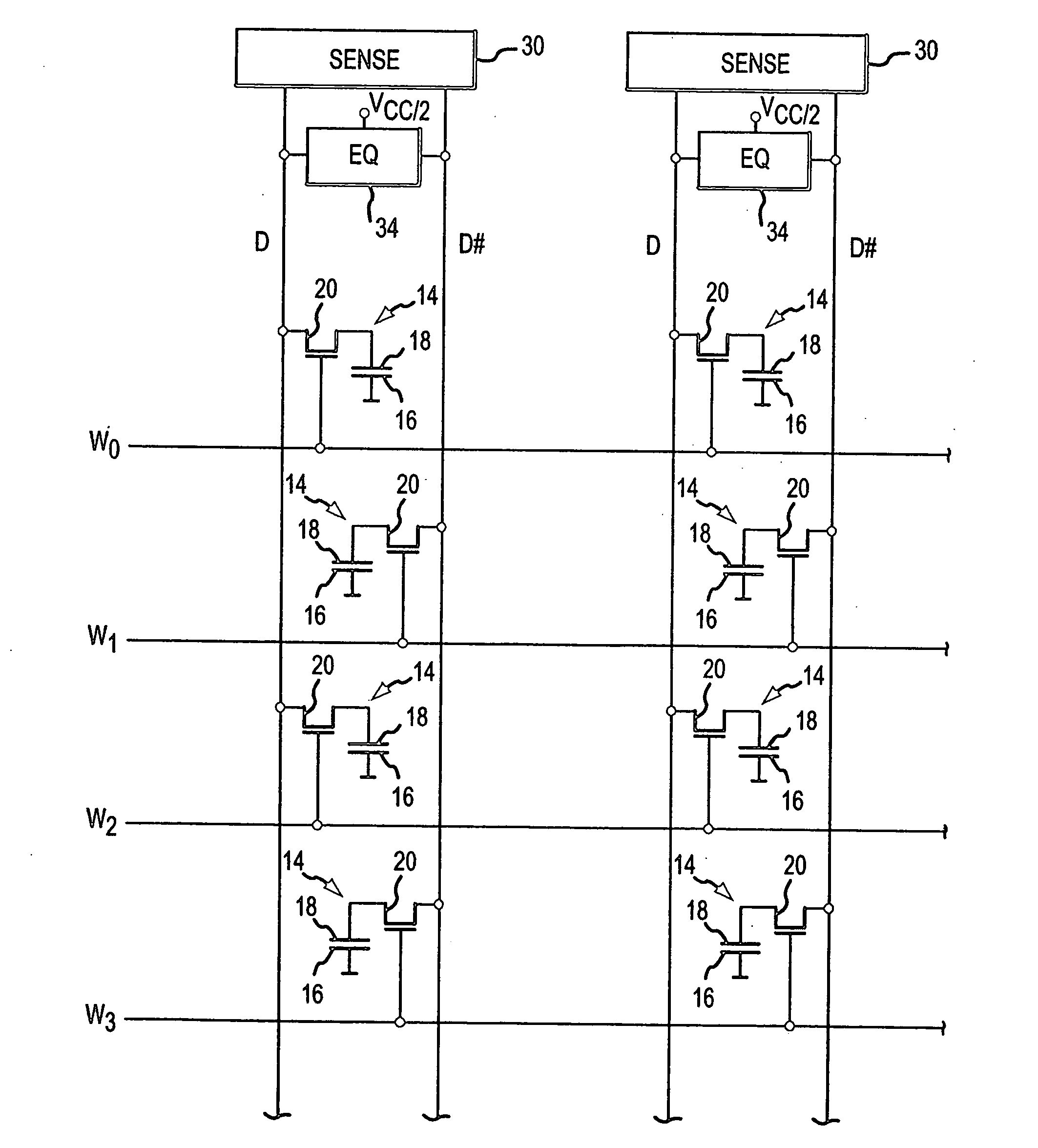 Method and system for reducing the peak current in refreshing dynamic random access memory devices