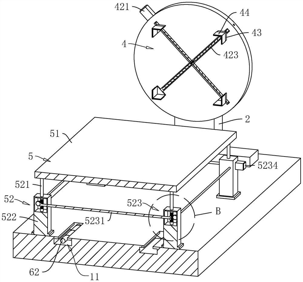 Column pile steel lattice positioning device and construction process thereof