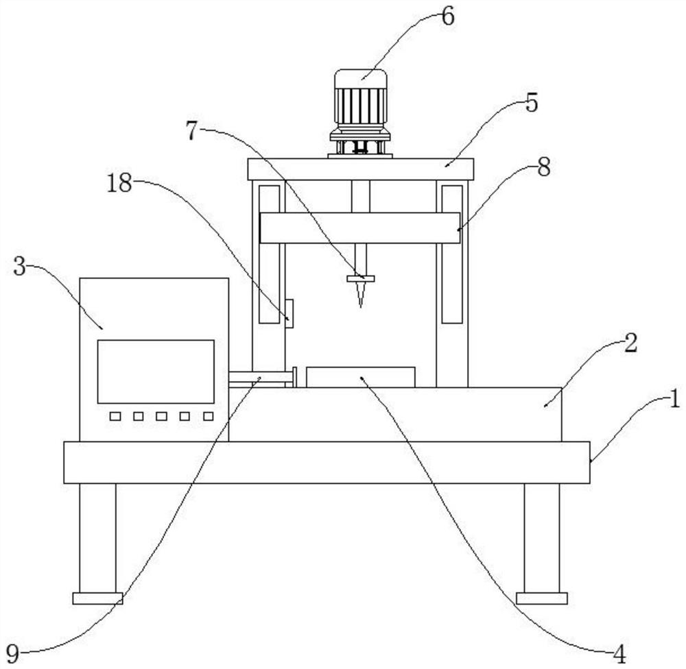 Real-time anti-collision device of numerical control machine tool