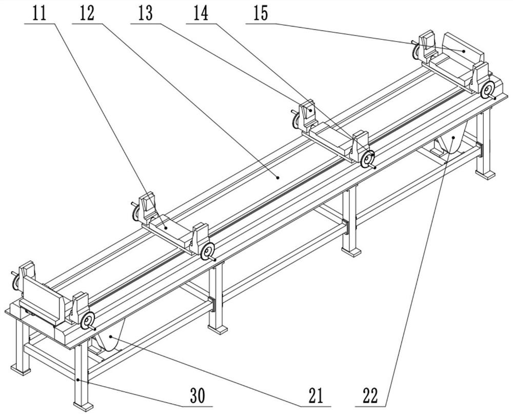 A deep cavity component track crawling robot type automatic processing device and method