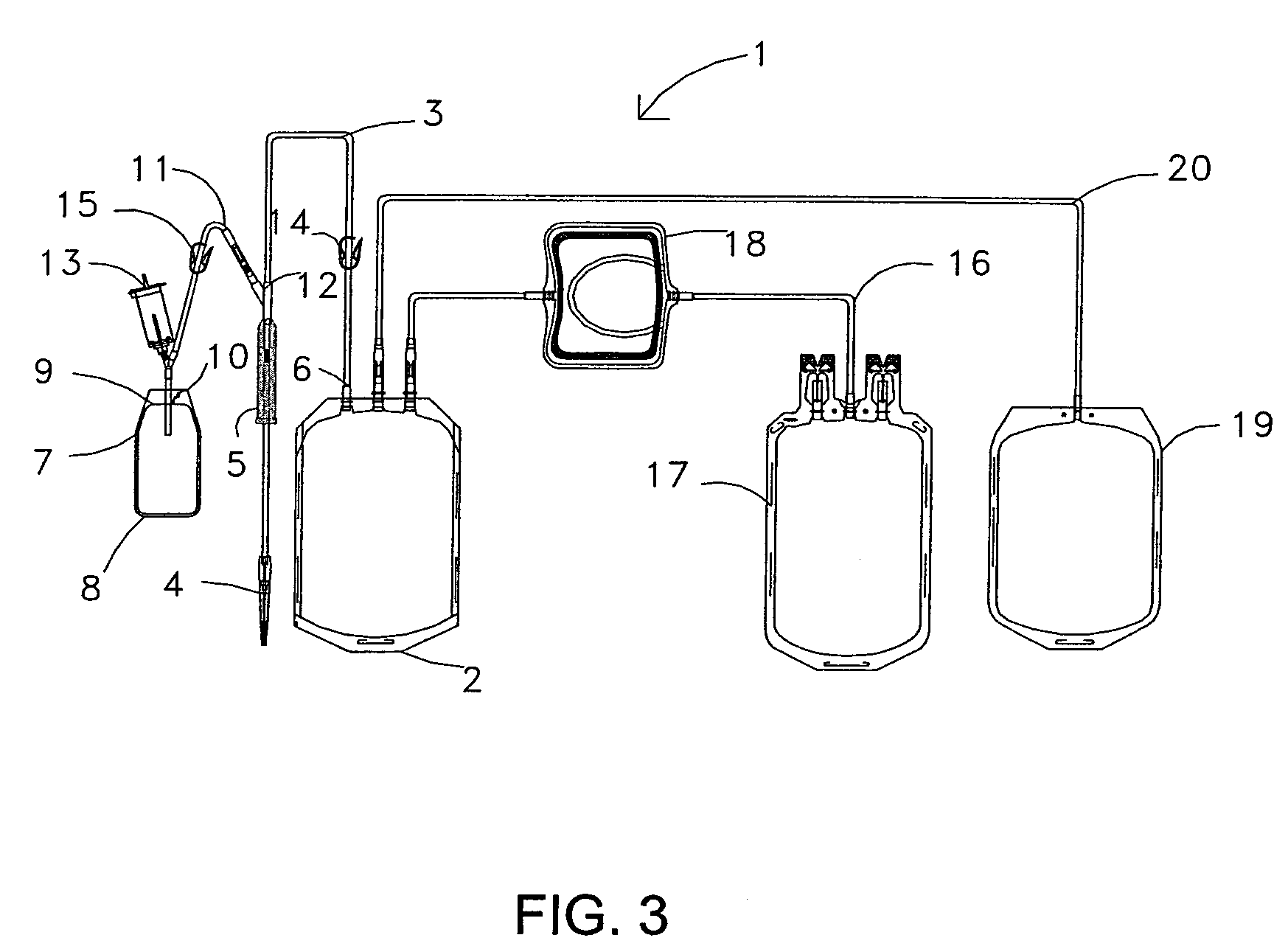 Bag system for collecting and sampling a biological fluid
