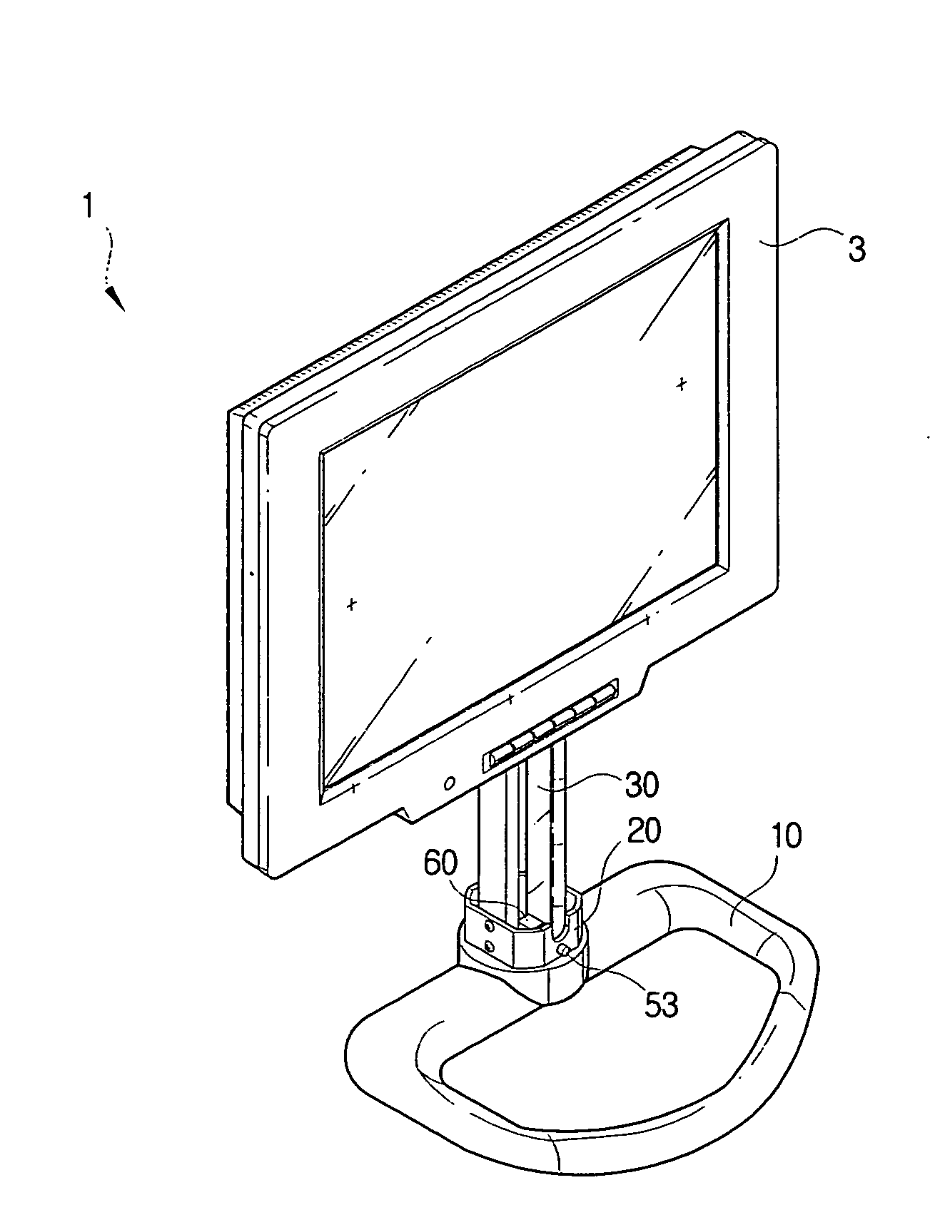 Stand for supporting a monitor main body