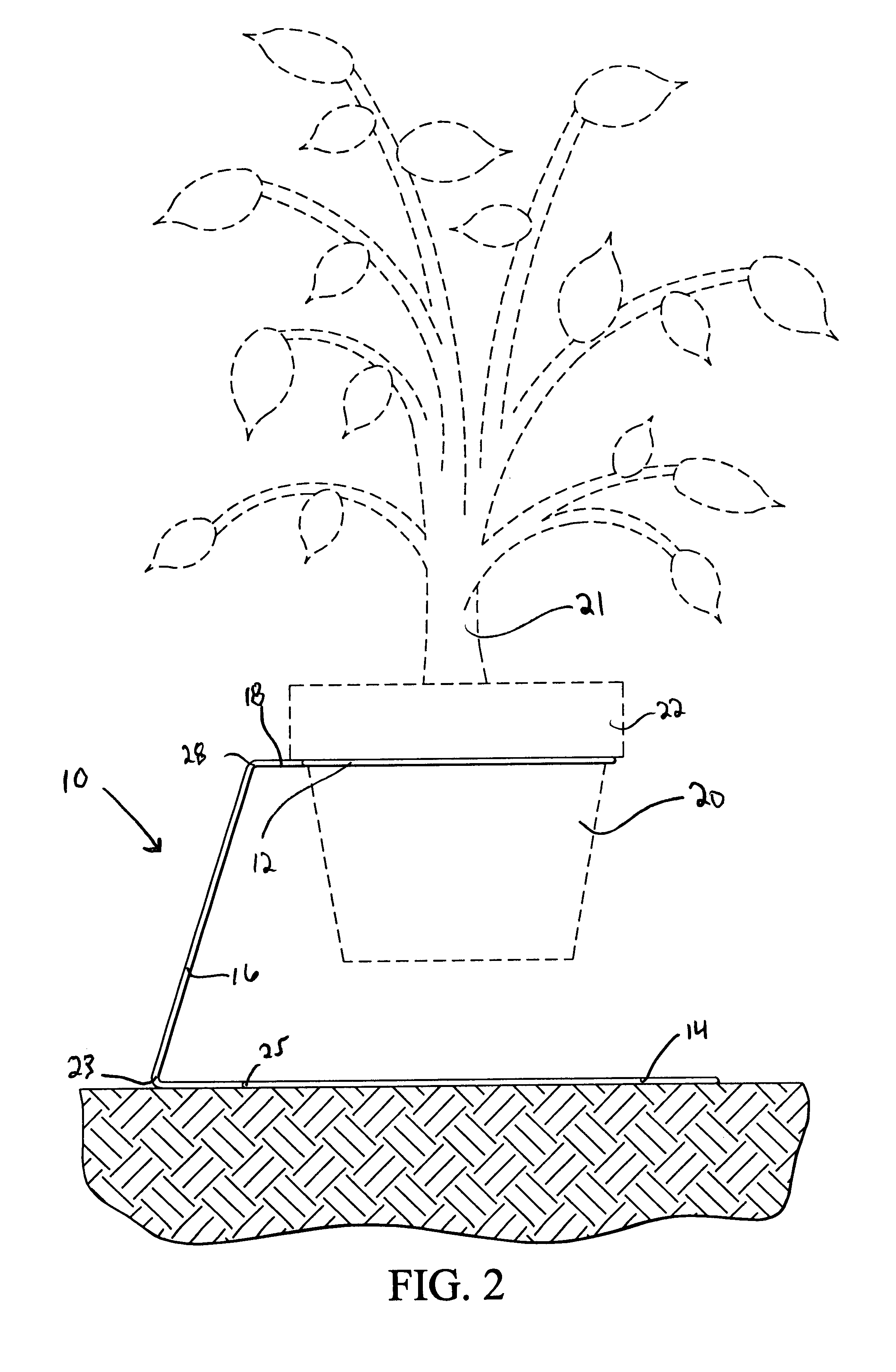 Above ground container stabilizer