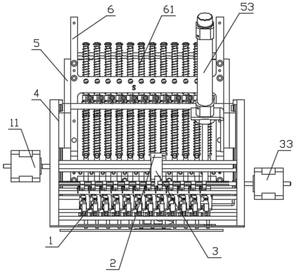 Color changing structure of multi-sequin device and embroidery machine