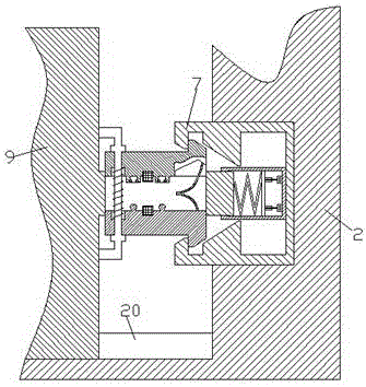 Electric device locking component with high security performance