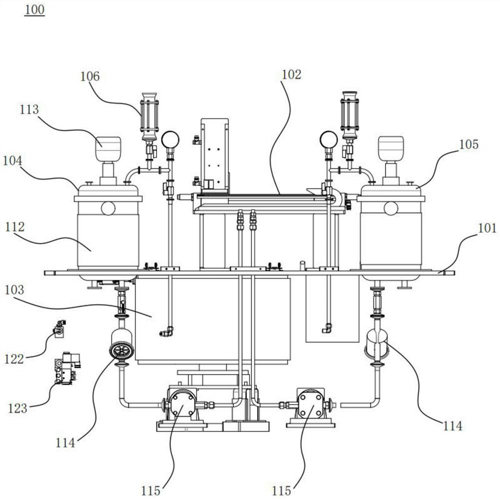 Membrane oxygenator filling and sealing equipment