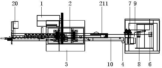 Strapping device for high-stalk crops