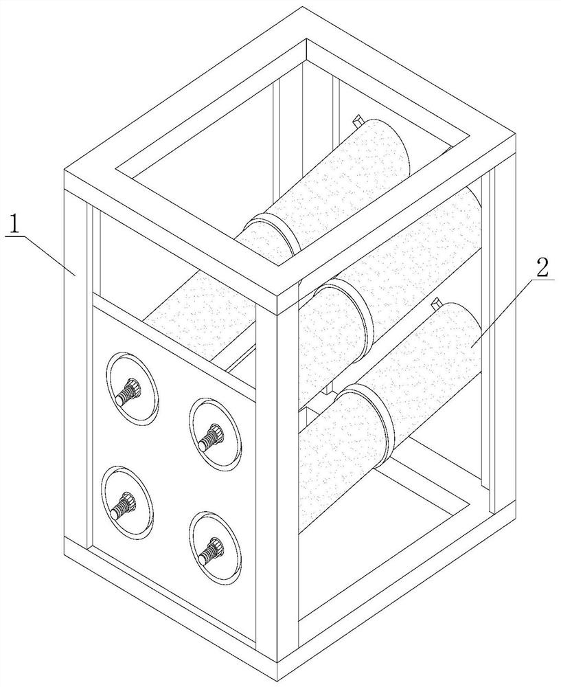 Filter element structure convenient to disassemble and assemble for industrial dust remover and implementation method thereof