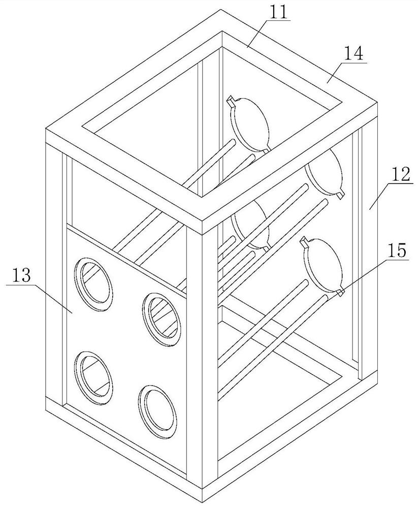 Filter element structure convenient to disassemble and assemble for industrial dust remover and implementation method thereof