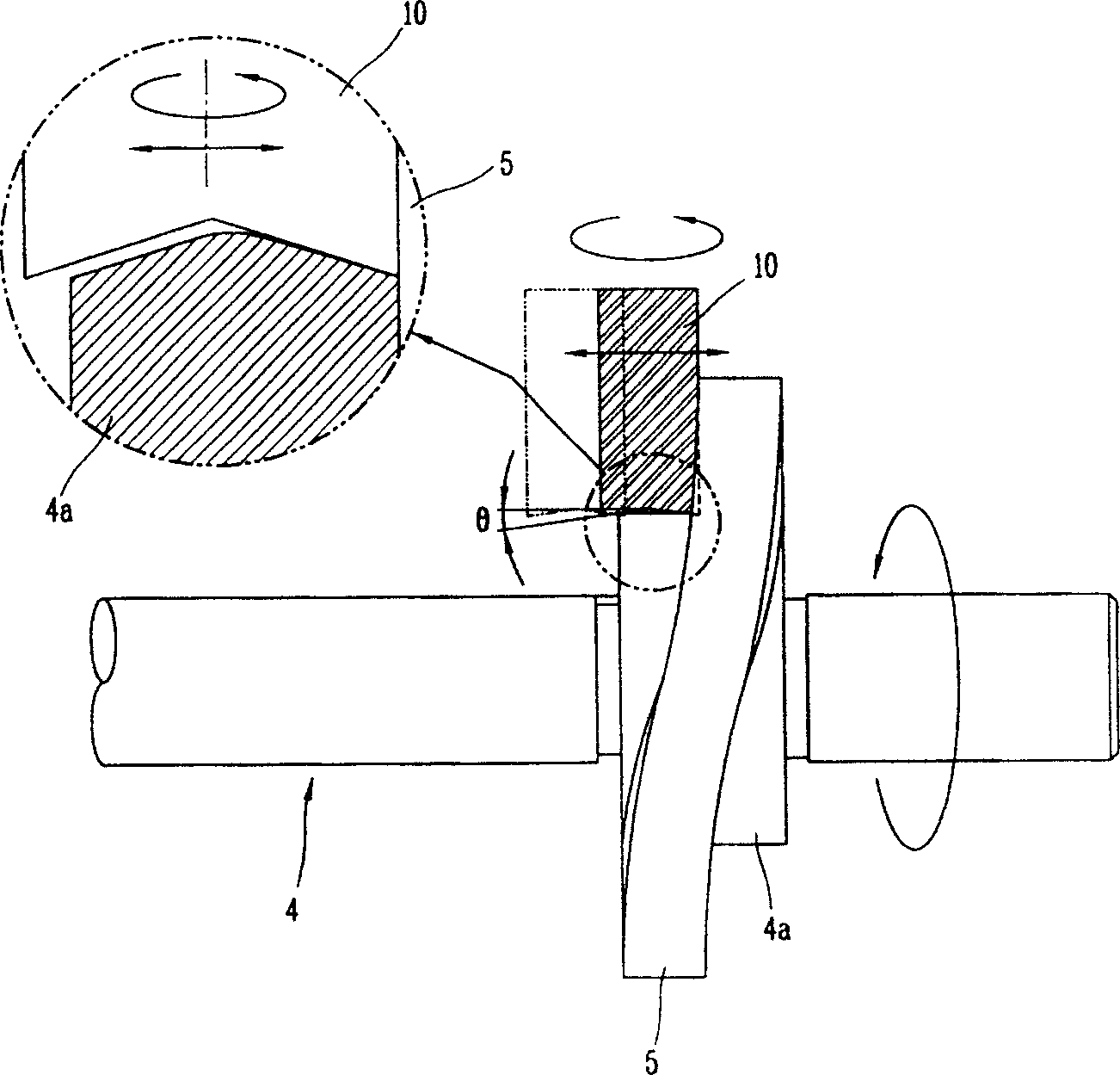 Method for machining blade compressor