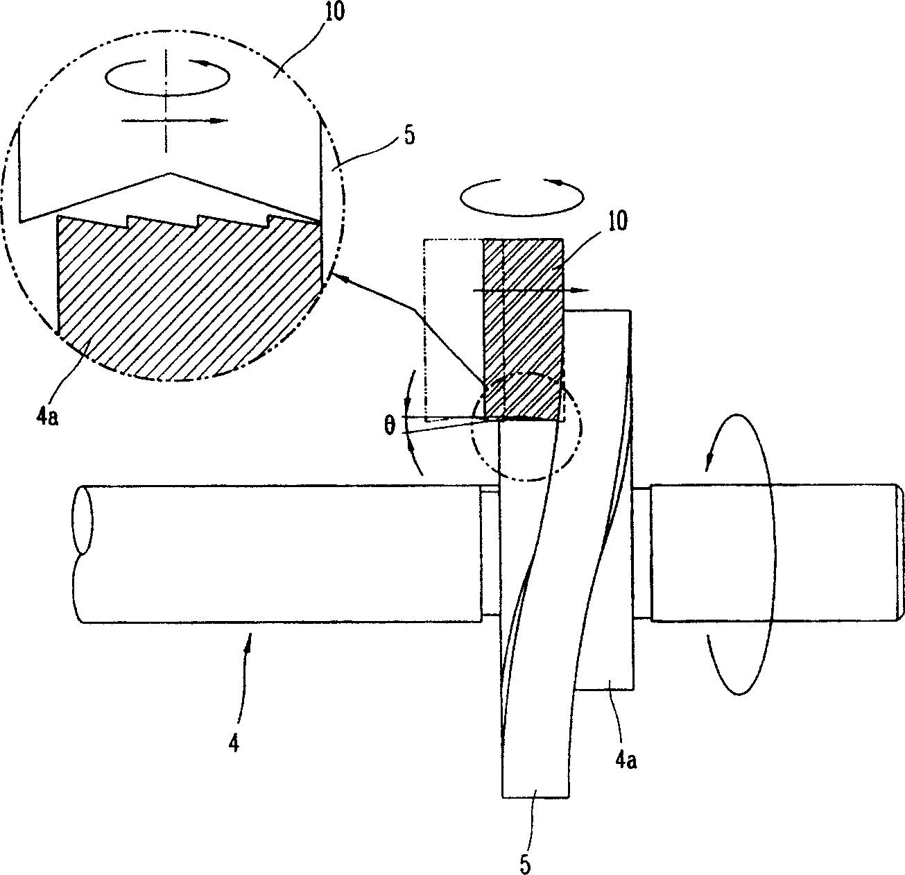 Method for machining blade compressor