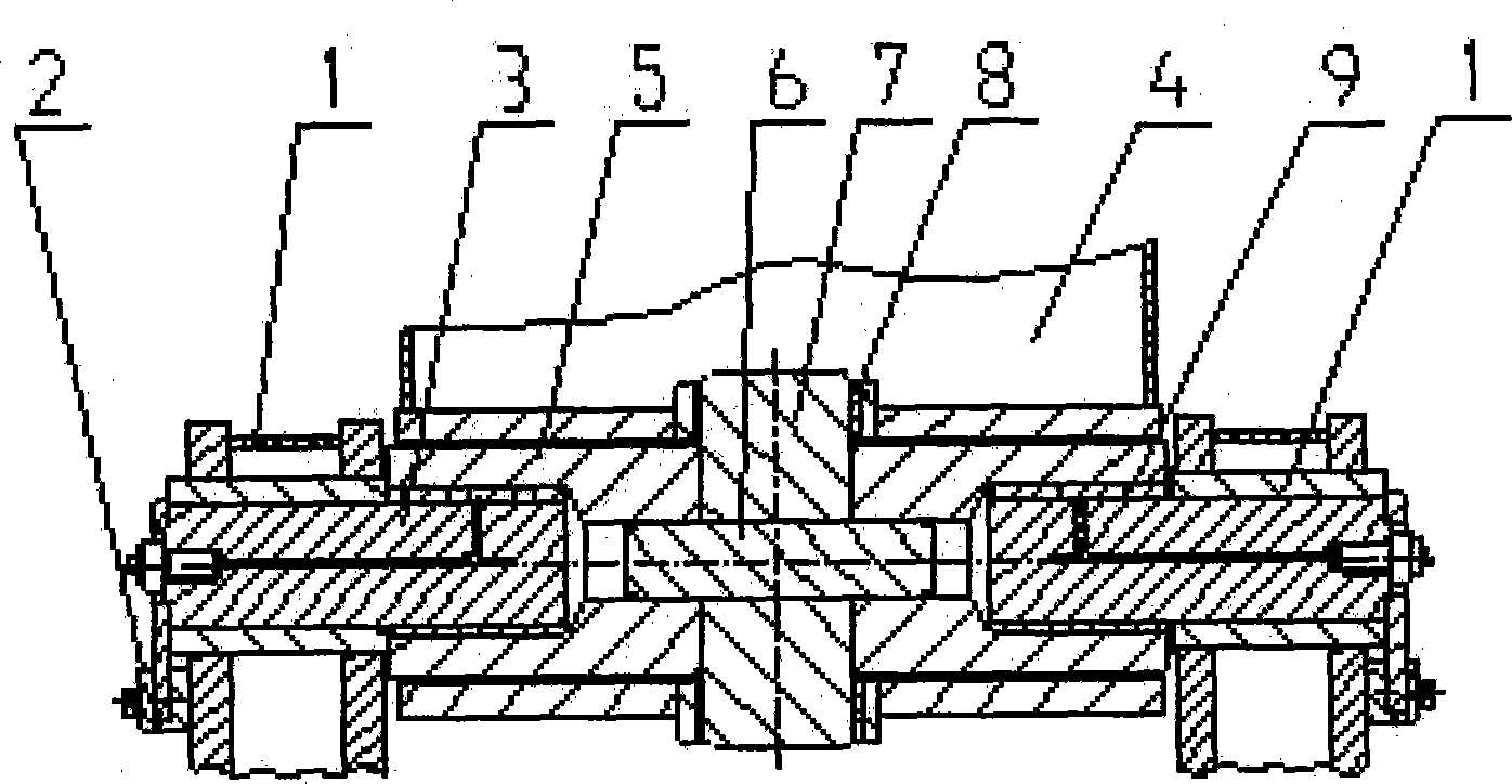 Square shaft structure of rotary drilling rig