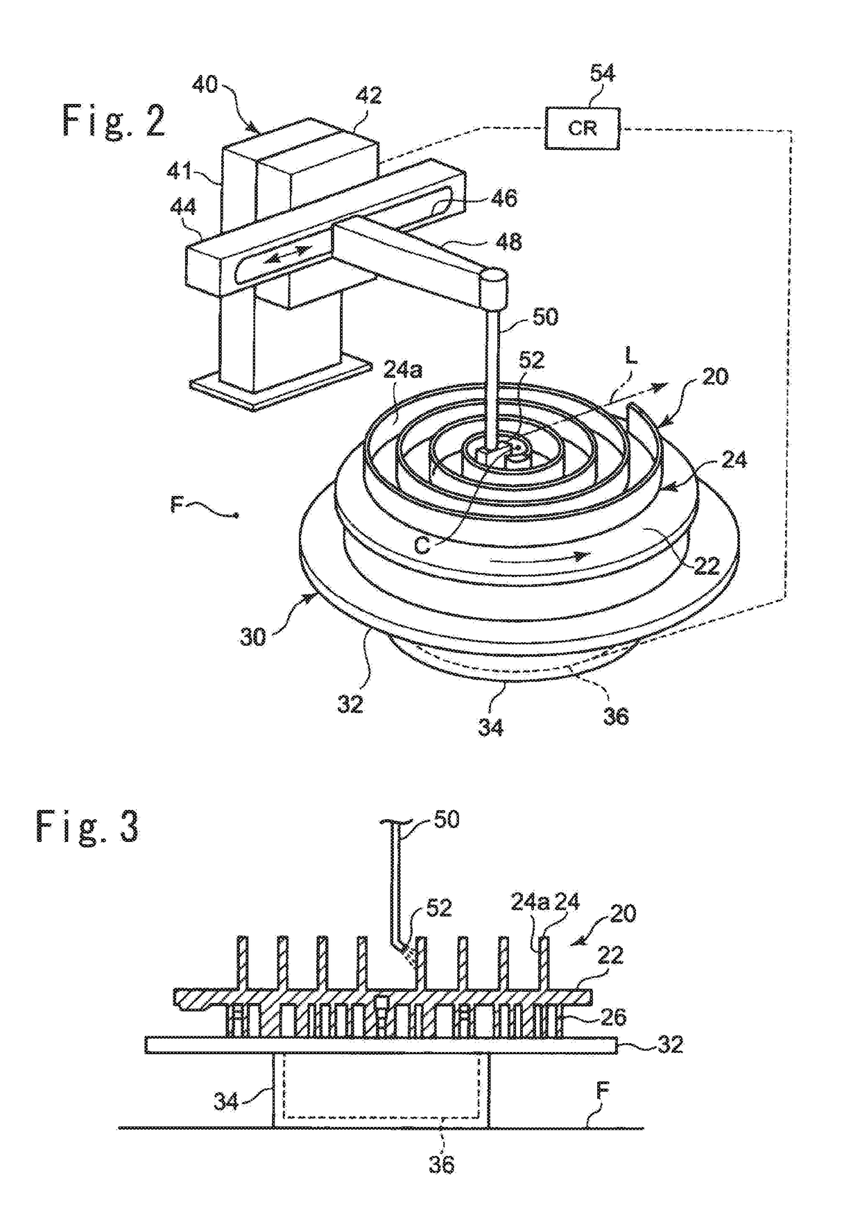 Scroll type fluid machine, method and device for forming elastic coating thereon