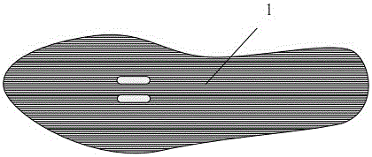 Shoe sole of mountain bicycle lock shoe and method for manufacturing shoe sole