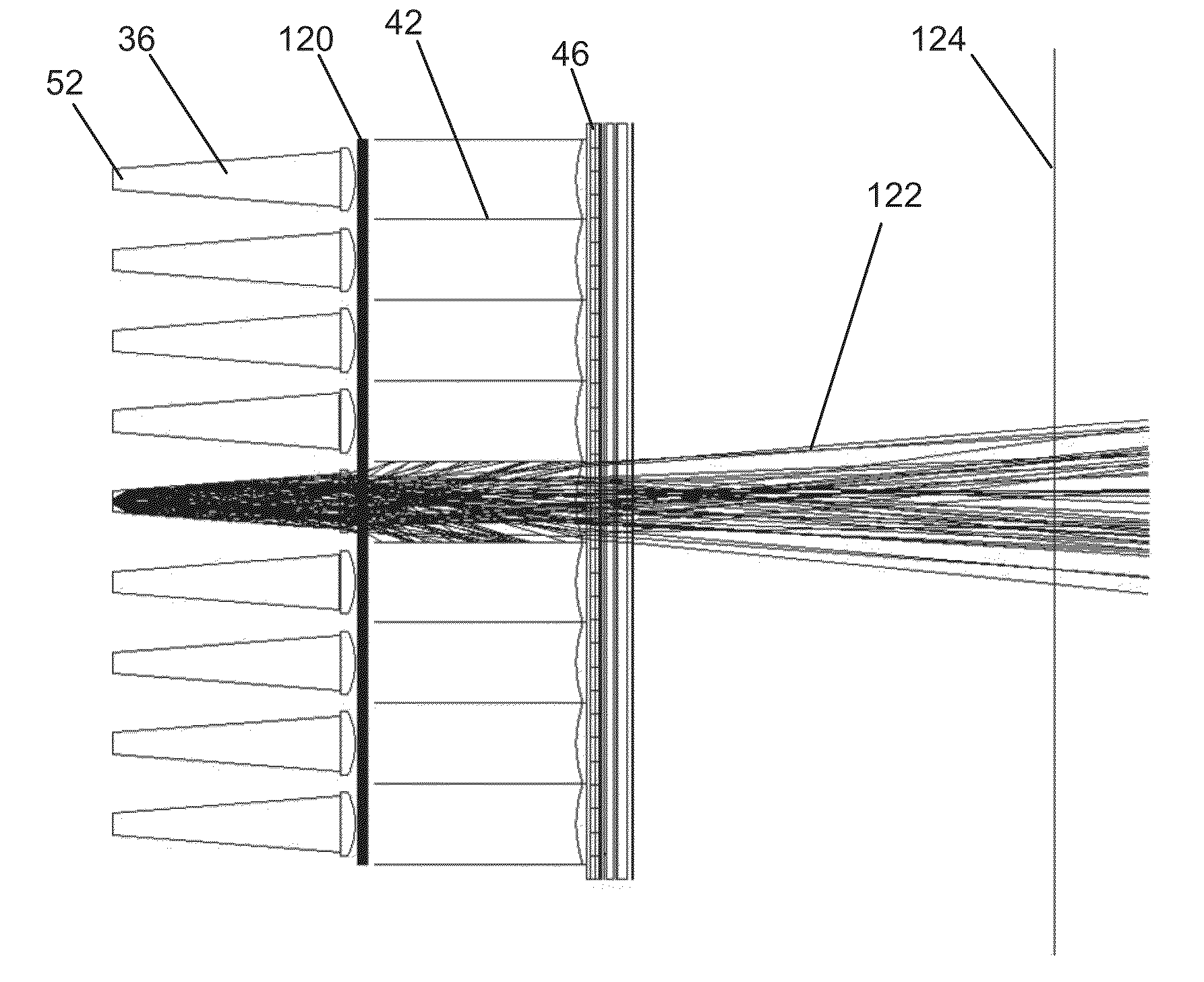 Light emitting diode linear light with uniform far field